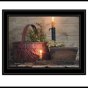 The Red Basket framed print
